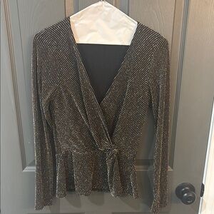 Miami Black and Gold Striped Blouse